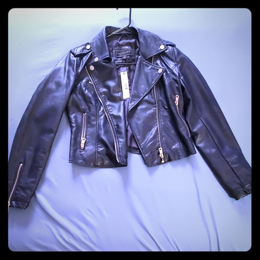 Metaphor Moto Jacket Navy Blazer